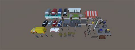 V3r Low Poly 3d City Pack