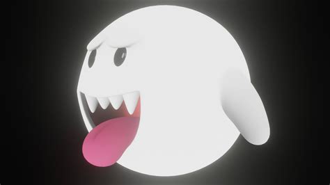 Boo From Marios Games 3d Model By Clickdamn