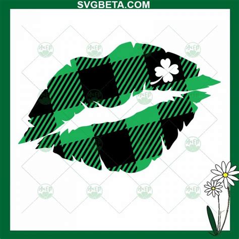 Lip St Patricks Day Svg Lip Shamrock Svg St Patricks Day Svg