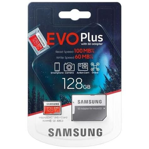 Karta pamięci Samsung EVO PLUS microSDXC 128GB UHS I U3 class 10