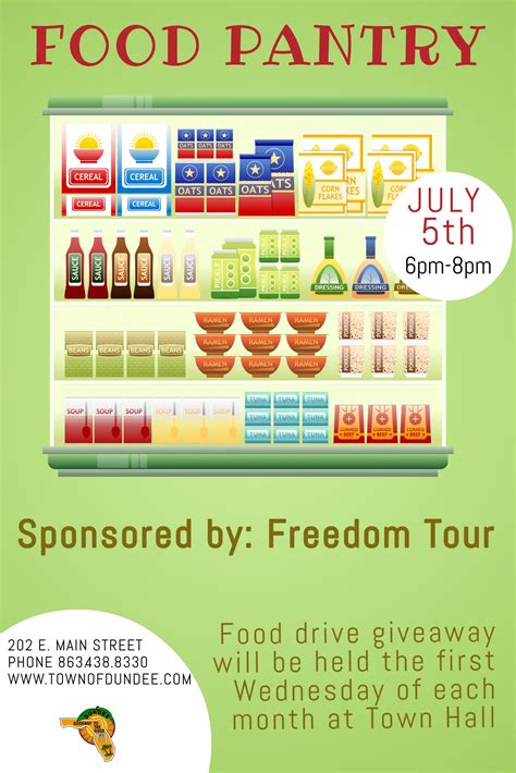 food pantry flyer template
