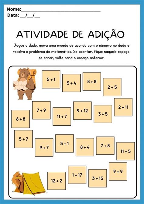 Jogos De Adição Para Imprimir