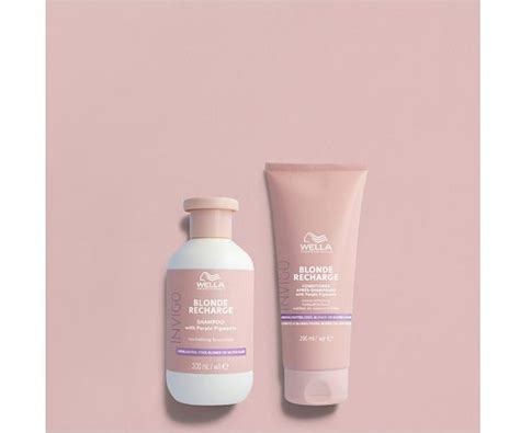 Ampon Pro Blond Vlasy Wella Professionals Invigo Blonde Recharge Ml Wella Professionals