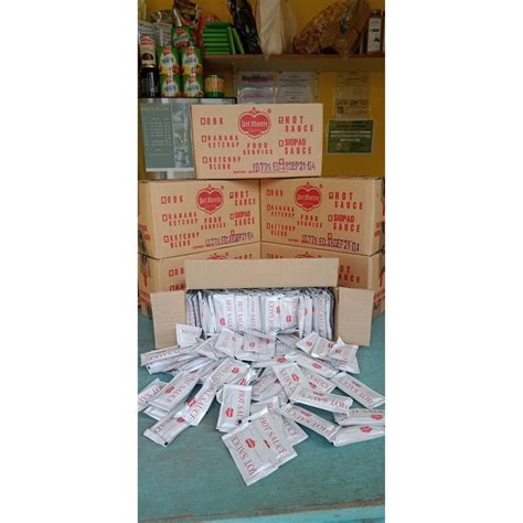 Pcs Hot Sauce Hotsauce Del Monte Hot Sauce Dm Hot Sauce Sachet Shopee Philippines