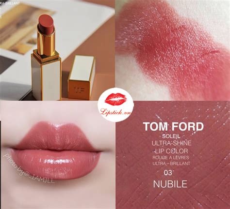 Son Tom Ford Nubile 03 Hồng Đất Hot Nhất Dòng Ultra Shine Lip Color