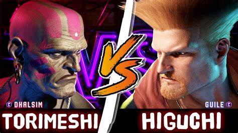 Sf6 Torimeshi Dhalsim Vs Higuchi Guile Street Fighter 6 Youtube