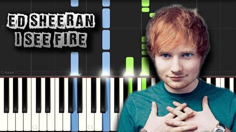 Ed Sheeran I See Fire The Hobbit [piano Tutorial] Synthesia