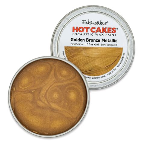 Enkaustikos Hot Cakes Encaustic Paint Golden Bronze Metallic Ml Tin Michaels