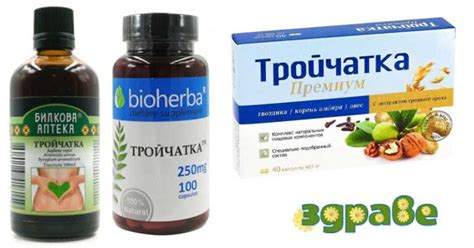 Тройчатка. Ползи и вреди. Действие и схема за прием. Мнения ...