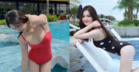 Hot Girl S N Ng Di N Monokini Ch M Bi N I B T Gi A B I Bi N