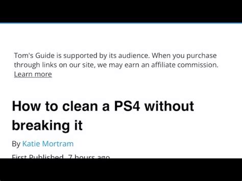 How To Safely Clean Your Ps4 YouTube