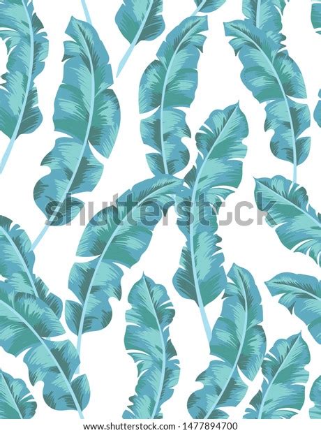 Exotic Summer Seamless Pattern Jungle Summer Stock Vector Royalty Free