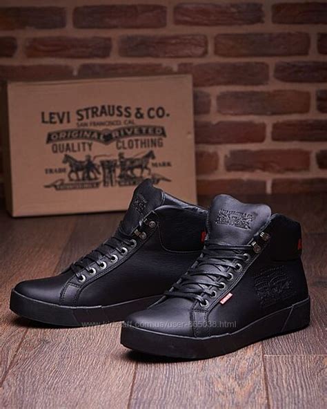 Кожаные зимние ботинки, кроссовки на меху Levis Oregon, 2480 грн ...