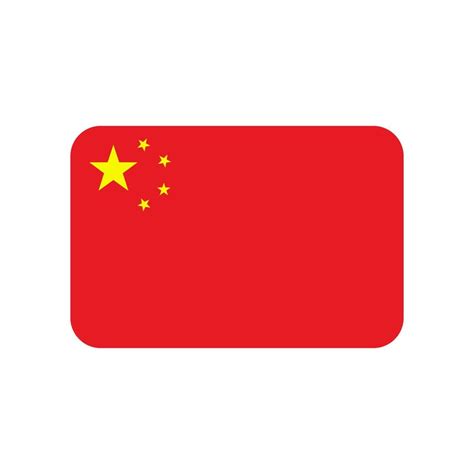 icono de vector de bandera china aislado sobre fondo blanco 8296100 ...