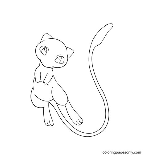 Free Pokemon Mew Coloring Pages - Mew Coloring Pages - Coloring Pages For Kids And Adults