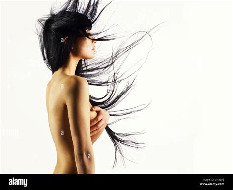Fashion Photo Of Beautiful Nude Woman With Magnificent Hair Stock Photo Alamy