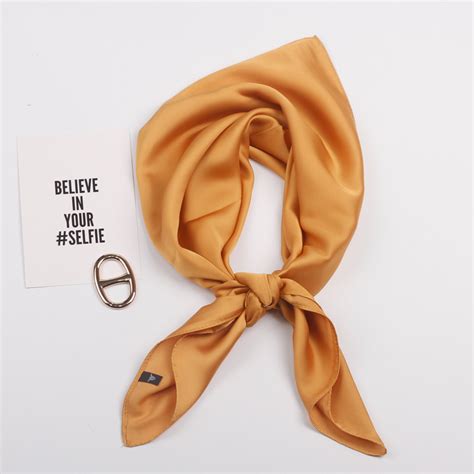 Шарф-повязка для женщин, небольшой Шелковый Атласный шейный платок 70 ...