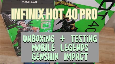 UNBOXING BEST BUDGET GAMING SMARTPHONE INFINIX HOT PRO REVIEW MOBILE LEGENDS GENSHIN