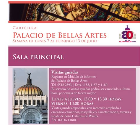 Cartelera Df Cartelera Palacio De Bellas Artes Julio 2014