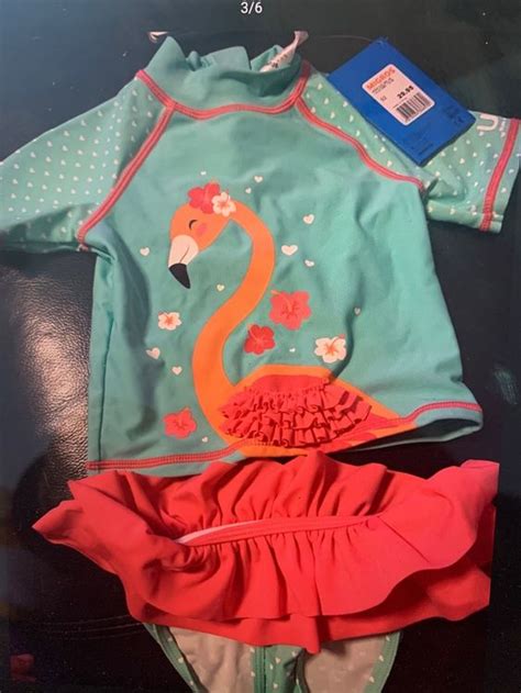 Bikini Mädchen Grösse 92 UV Schutz Badeanzug Flamingo Neu und originalverpackt in