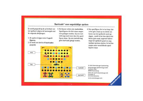 Handleiding Ravensburger barricade spel (pagina 4 van 4) (Nederlands)