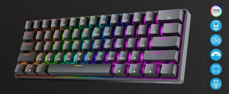 Amazon Geeky Gk Hot Swappable Mechanical Gaming Keyboard Keys Multi Color Rgb