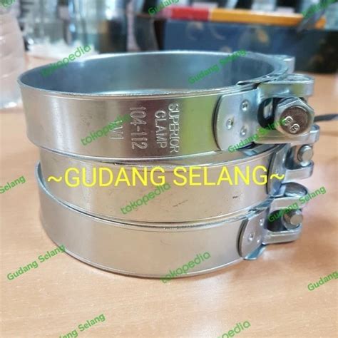 Jual Klem Superior T Bolt Uk 104 112mm Hose Clamp Klem Selang Klem T