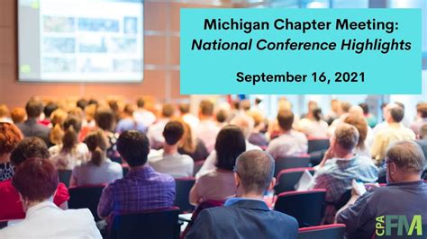 Michigan Chapter Meeting National Conference Highlights