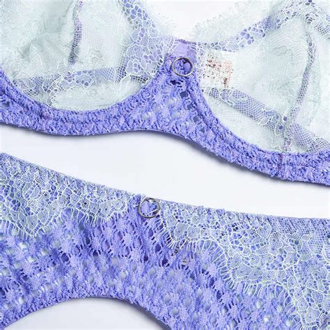 Sexy Transparent Mesh Underwear Set Sexy Mature Lace Lingerie With Chocker Latex Piece