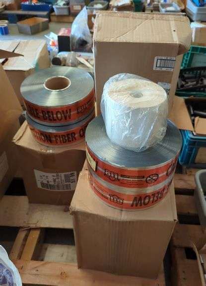 Caution Fiber Optic Cable Below Tape 3 X 1000 Qty 4 Boxes 4 Rolls