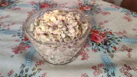 Оливье с подробностями в кухонном комбайне BOSCH - YouTube