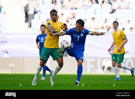 Doha Qatar January Australia Vs Uzbekistangroup B Afc