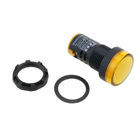 Luz Piloto Led De Mm Para Paneles De Control Vac Amarillo