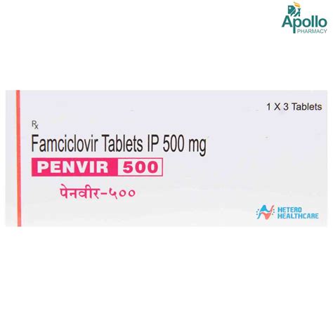 Penvir 500 Tablet | Uses, Side Effects, Price | Apollo Pharmacy
