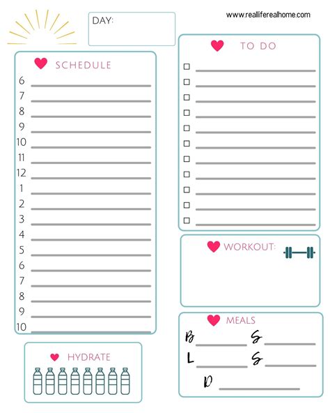 plan  day real life wellness