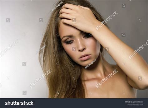 Sexy Beautiful Naked Girl Blond Hair Stock Photo Shutterstock