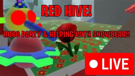 Livepart Robo Party Helping Grinding In Bee Swarm Simulator