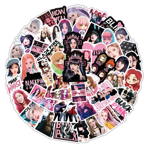 Naklejki BlackPink K-Pop Jisoo Jennie Rose Lisa - 12901111229 ...