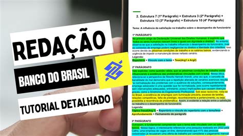 Concurso Do Banco Do Brasil Tem Redação - COMO ESCREVER A REDAÇÃO DO CONCURSO DO BANCO DO BRASIL 2023 (estruturas ...