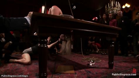 Busty Blonde Anal Gangbang In Public