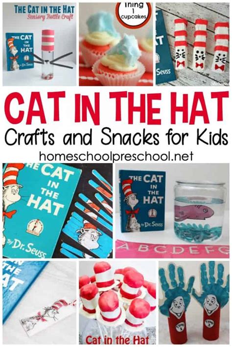 Dr Seuss Preschool Cat in the Hat Crafts for Kids
