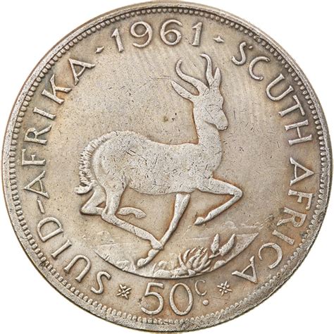 Fifty Cents 1961 Coin From South Africa Online Coin Club