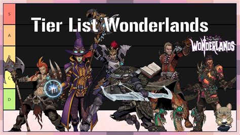 Tier List Wonderlands Tiny Tina Mon Classement Des 6 Classes