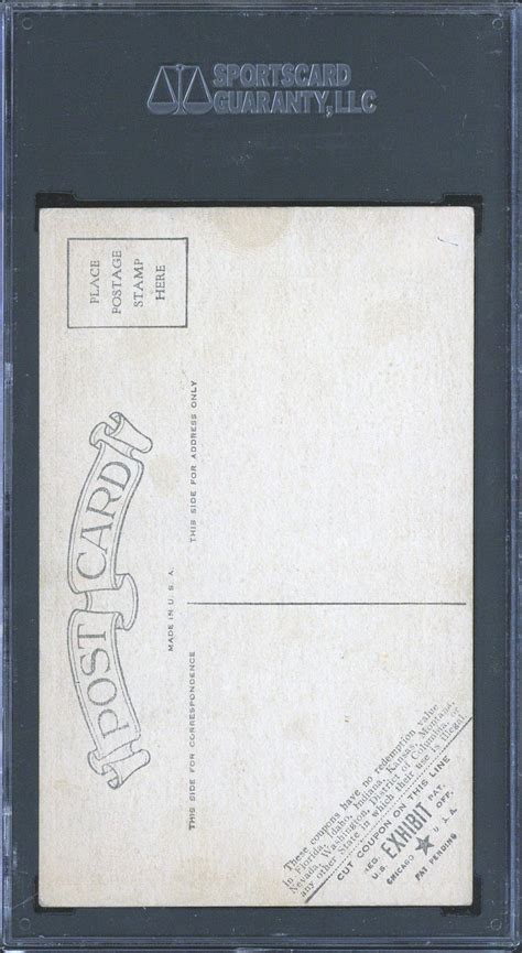 Exhibits On Babe Ruth Lou Gehrig Hof Orange Tint Sgc Vg