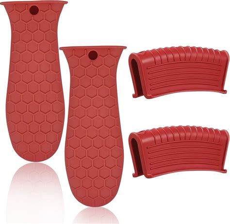 Amazon Pack Silicone Hot Handle Holder Cover Silicone Pot Holders Heat Resistant Assist