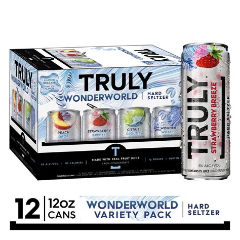 Truly Hard Seltzer Wonderworld Variety Pack, 12 Pack, 12 fl. oz. Cans ...