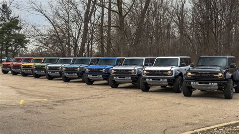 All 2022 Ford Bronco Raptor Colors Captured Together For First Time | # ...