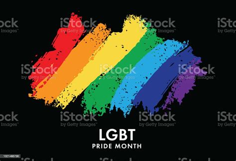 Lgbt Concept Flag Pride Rainbow Lgbt Lesbian Vector Illustration Stock