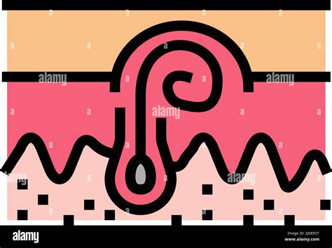 Ingrown Hair Color Icon Vector Illustration Stock Vector Image And Art