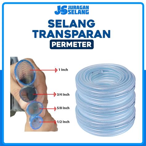 Jual Selang Air Selang Air Transparan Serat Benang Polyster Selang